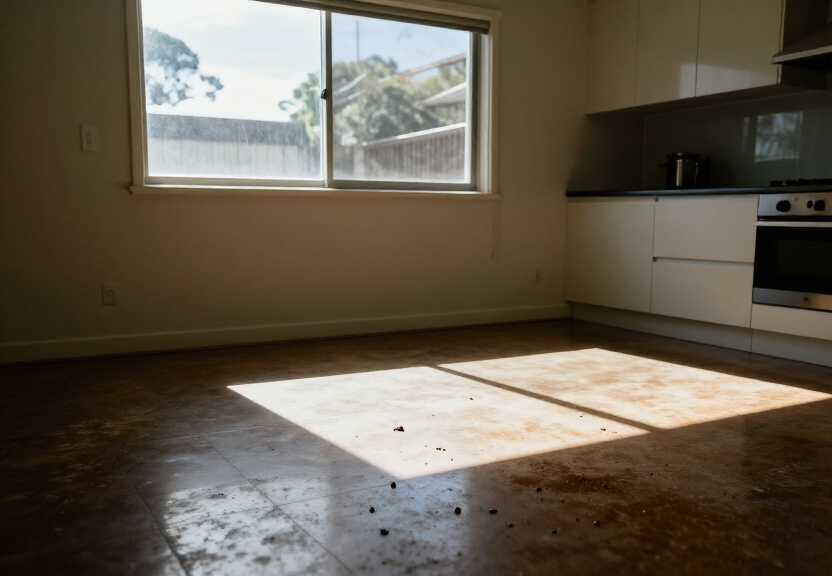 Ants trailing along a Cambridge Gardens kitchen floor before treatment