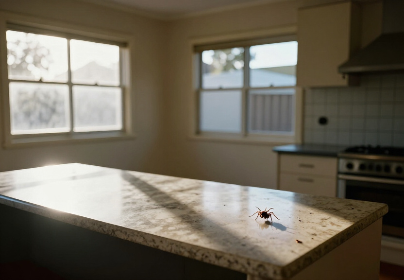 Termite damage on a wooden deck